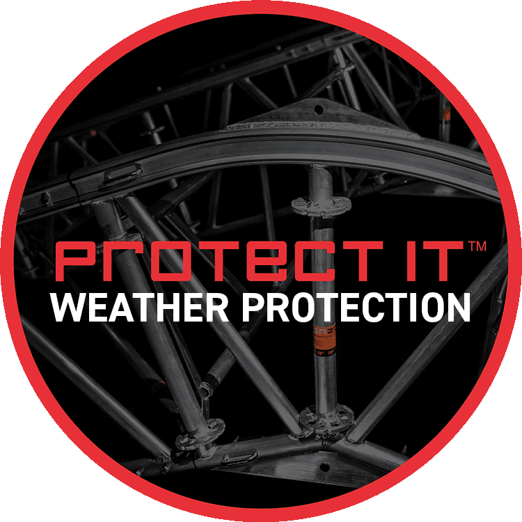 Weather protection scaffolding